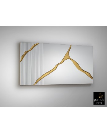 SURCOS II-ESPEJO PAN ORO 80X180